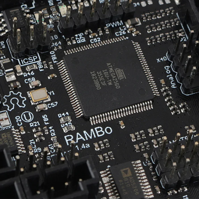RAMBo V1.4 материнская плата Шаговые драйверы интегрированная печатная плата для Lulzbot Taz6 3d принтер GV99