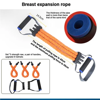 

Arm Strength Rope Chest Expansion Pull Rope Resistance Rope Strength Training Multifunctional Chest Muscle Training Equipment