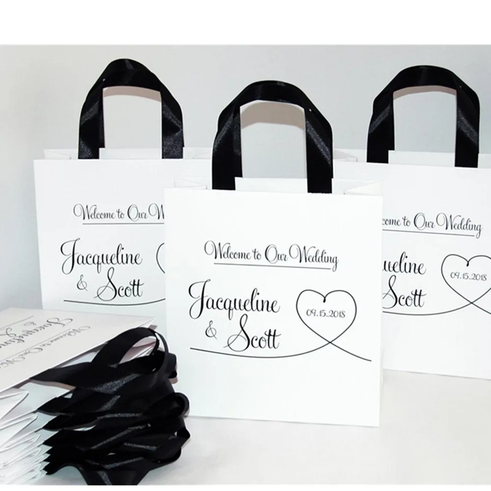 30 Beach Wedding Welcome Bags With Your Names Personalized -  Israel