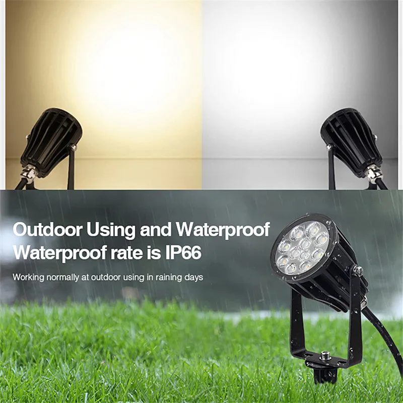 Miboxer 6W RGB+CCT LED Garden Light+Power Cable Kit IP66 Waterproof Milight DC 24V LED Garden Lawn lamp Lighting FUTC08 FUTC08A