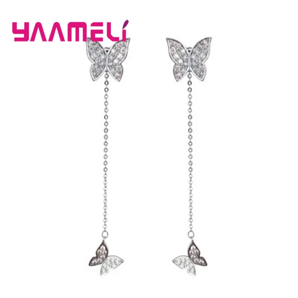 Amazing Discount Unique 925 Sterling Silver Dangle Earrings High Quality Women Fashion Jewelry For Dance/Party/Engagement | Украшения и