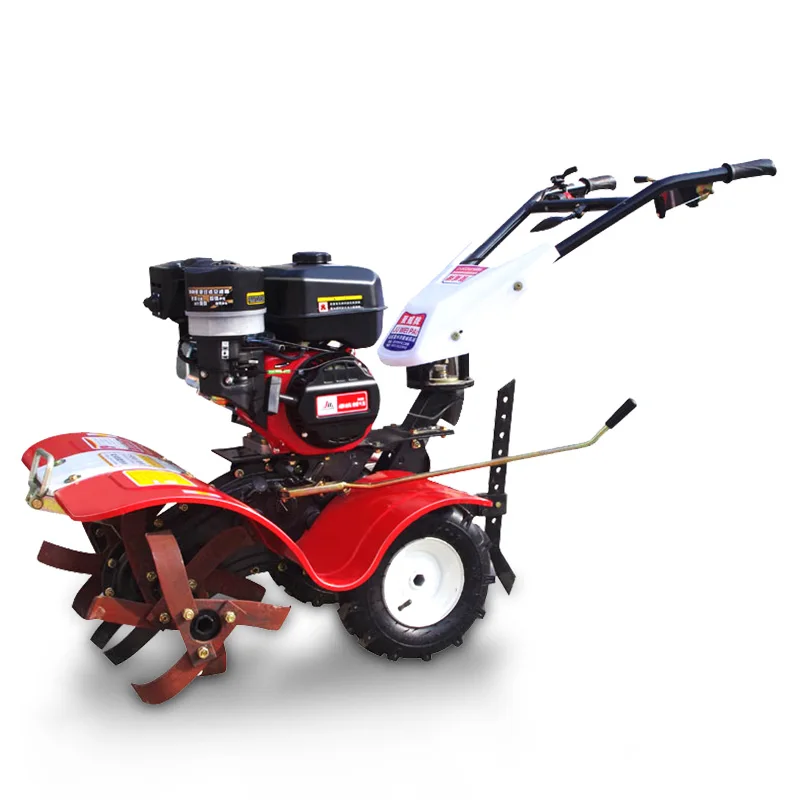

Four-wheel drive water dry dual-purpose rotary tiller ridge small rice field walking tractor diesel cultivator
