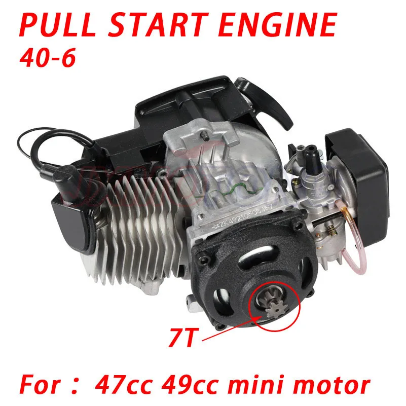 49ccm Pocket Bike Mini ATV NEU 49CC Aluminum Kompletter motor Engine Für 47ccm
