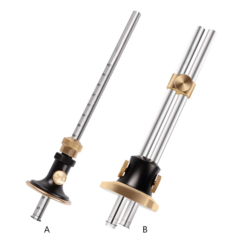 

Stainless Steel Woodworking Scribe Marking Gauge Fine Tuning Mortise Scriber Ruler Carpenter Tool