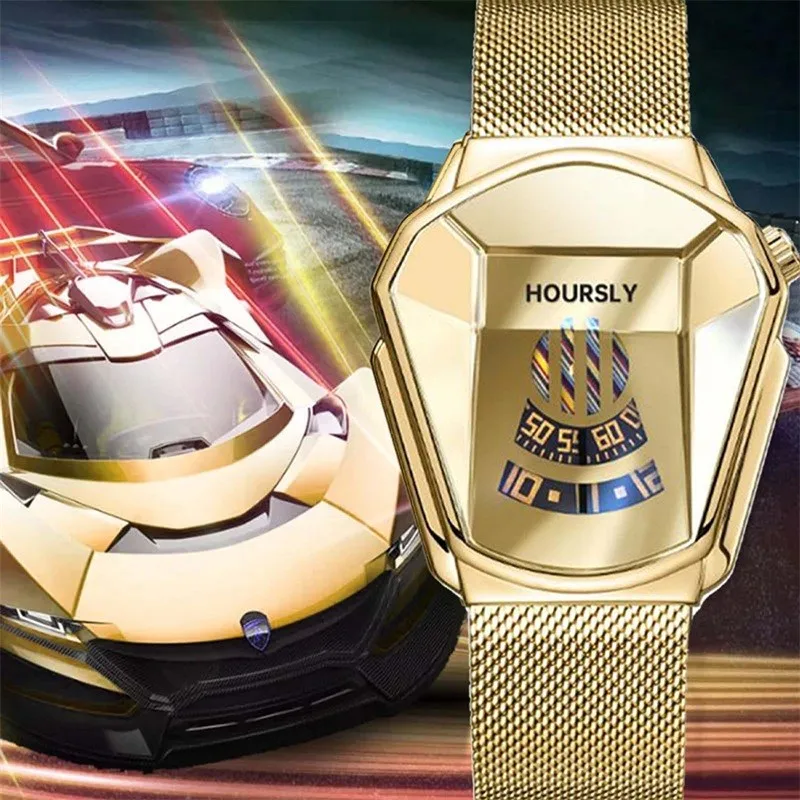 Top Brand Business Watches For Mens Luxury Men Wrist Watch Stainless Steel Technology Fashion Quartz Watch Reloj Hombre