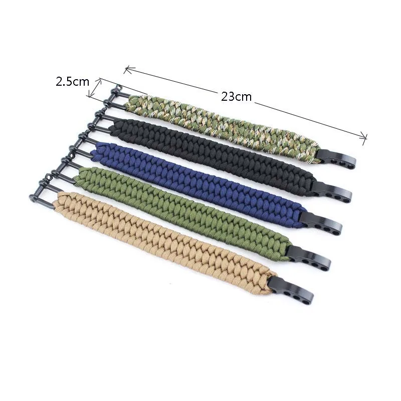 Outdoor Camping Survival Bracelet Men Climbing Sport Parachute Cord Adjustable Buckle Friendship Bracelets Male camping bracelet