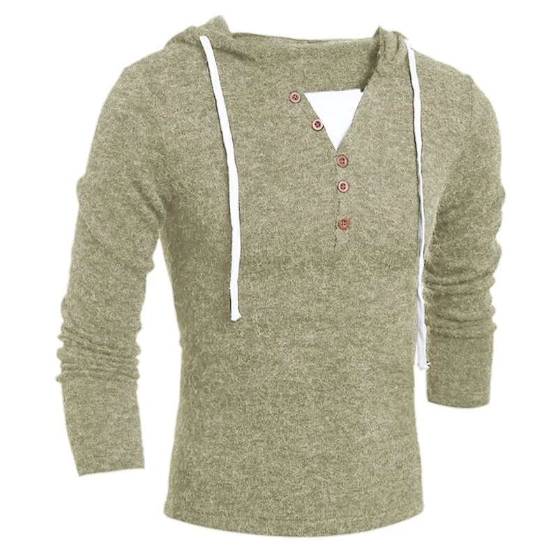 

ZOGAA Brand Geek New Men's Sweaters Fashion Design Solid Hooded Knit Sweater Coat Men Clothes Slim Fit Pullovers