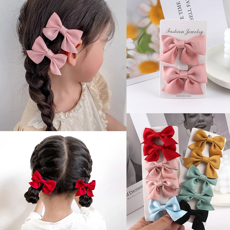 Cute Girls Bow Flowers Hairpins Hair Bands Hair Accessories Ponytail Holder Hair Clips Barrettes Kids Sweet Fashion Ornaments