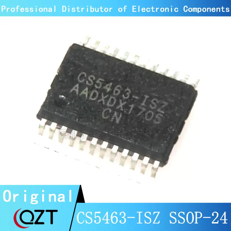 10pcs/lot CS5463-ISZ SSOP CS5463 SSOP-24 chip New spot 10pcs lot cs5463 isz cs5463 smd ssop 24 single phase bidirectional power energy metering good quality chipset