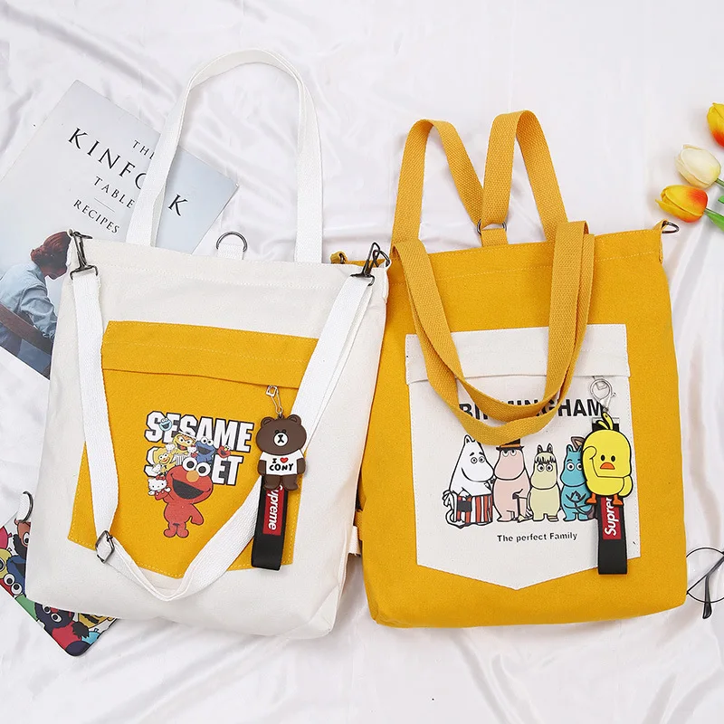 

New multi-purpose shoulder strap canvas bag women canvas shoulder bag Korea canvas bag Joker Messenger bag women's bag