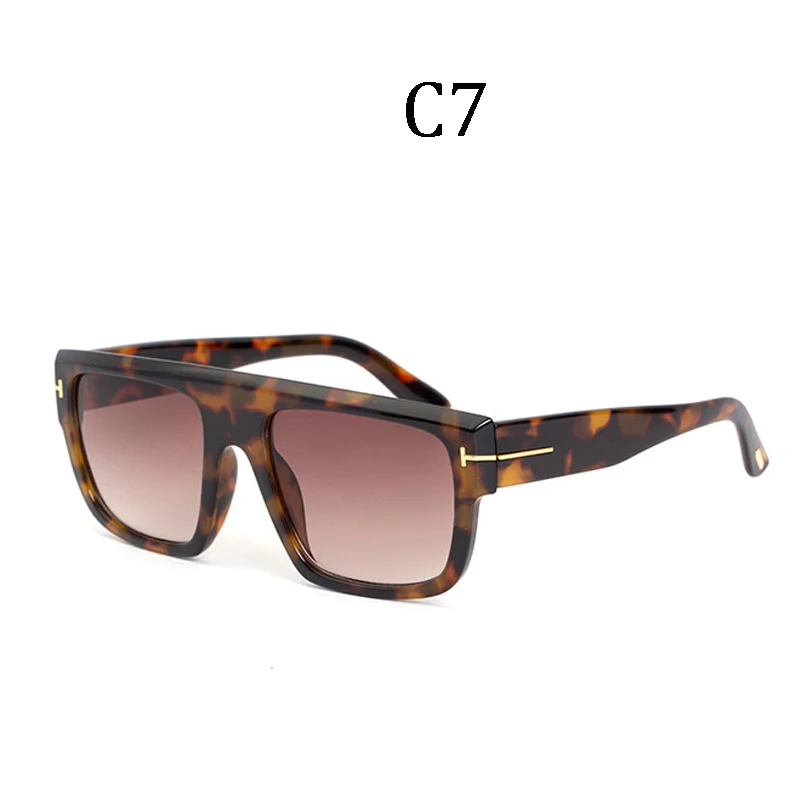 Новые мужские Роскошные брендовые Дизайнерские мужские ретро солнцезащитные очки винтажные мужские градиентные линзы T Высокое качество рамки Мужские квадратные для wo мужчин - Цвет линз: 0699 C7
