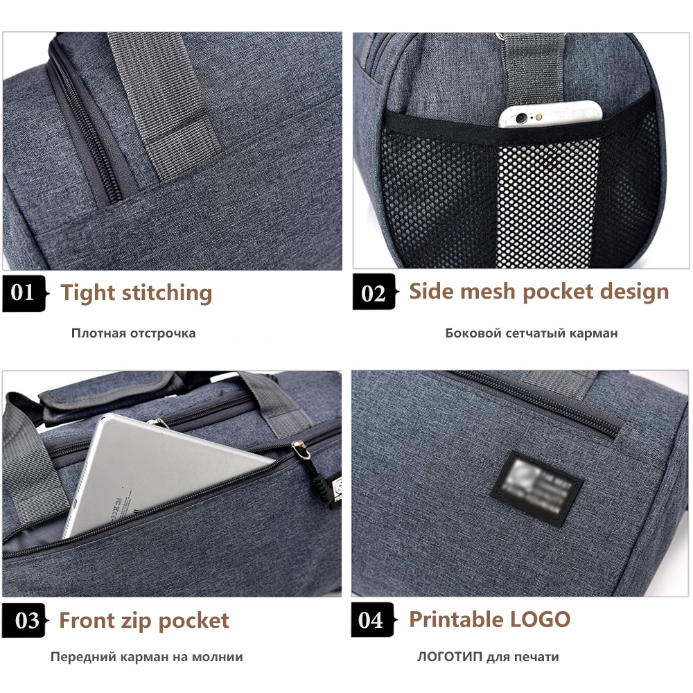 Travel Bag MARKROYAL Nylon Travel Bag Men Casual Shoulder Cylinder Sports Bag Luggage Outdoor Duffel Weekend Dropshopping