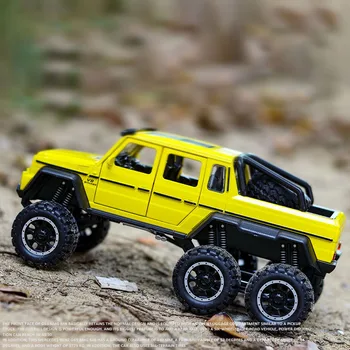 

1:32 Scale AMG G63 6X6 PickUp SUV Off Road Metal Alloy Car Model Diecast Vehicles Car Toys For Children Kids Gifts