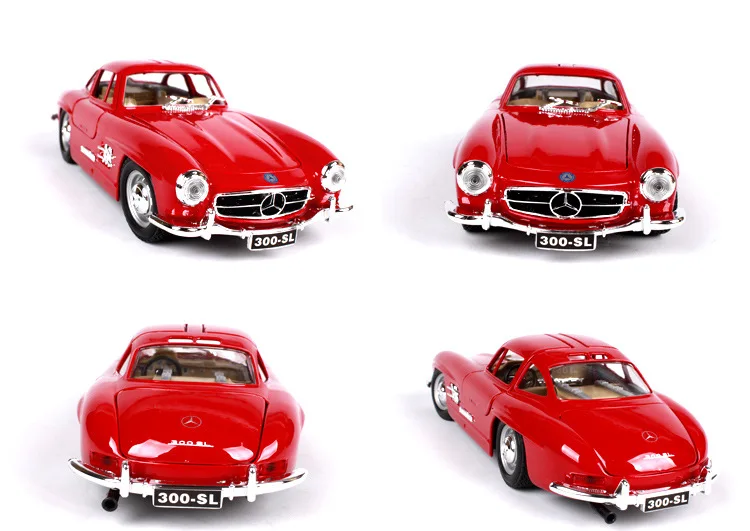 Bburago 1:24 1954 Mercedes 300 SL simulation alloy car model crafts decoration collection toy tools gift