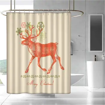 

Hotel Quality Polyester Shower Curtain Shower and Bathtub