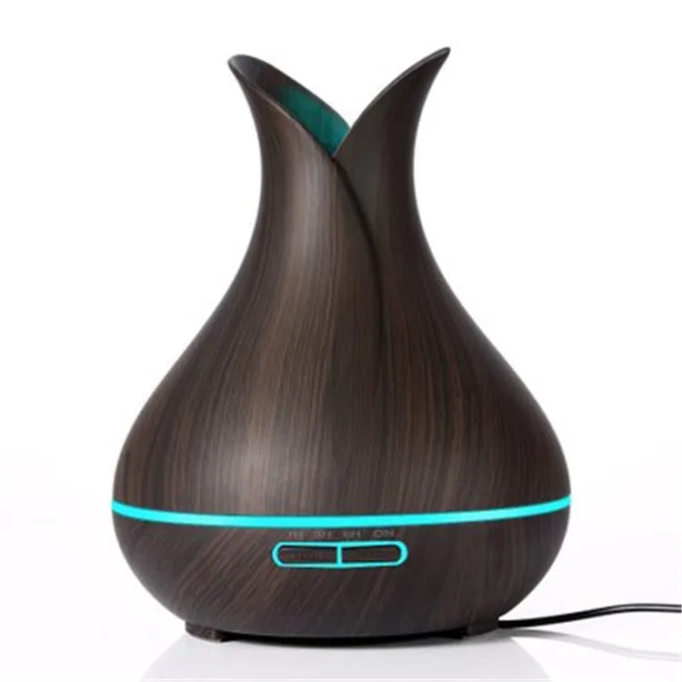 

Remote Control WiFi Ultrasonic Beak Wood Grain Humidifier Large Capacity Household Mute Two Leaf Petal Aroma Diffuser