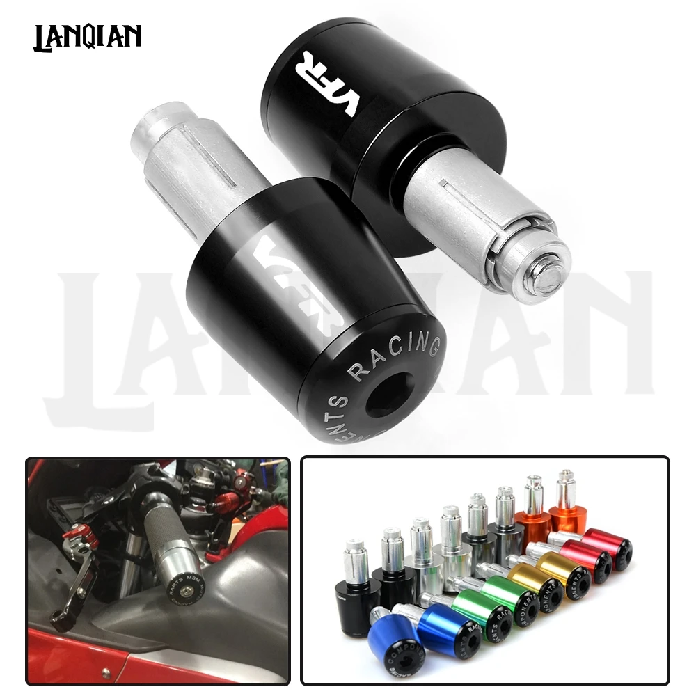 

For Honda VFR800 VFR400 VFR1200 Motorcycle Handlebar End 7/8"22MM Handle Bar End Cap VFR 800 400 1200 / 1200F VFR Accessories