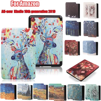 

For Kindle Paperwhite PU Leather Smart Case Cover For Amazon Kindle Paperwhite 10th generation 2019 released Protective Shell