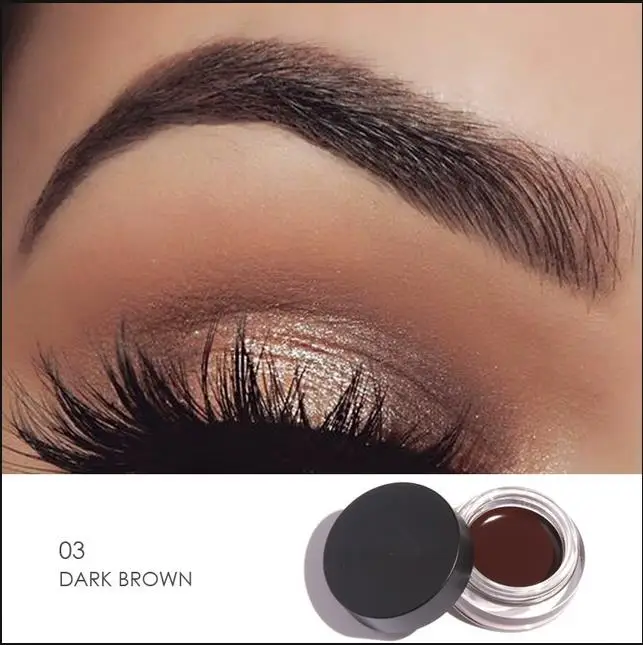 Dark brown O. TWO. O, Профессиональный гель для бровей, 5 цветов, коричневый, для бровей, ТИНТ, макияж, Длительное Действие, 3D, для бровей, коричневый, гель для бровей, Sourcils, гель - Цвет: Dark brown