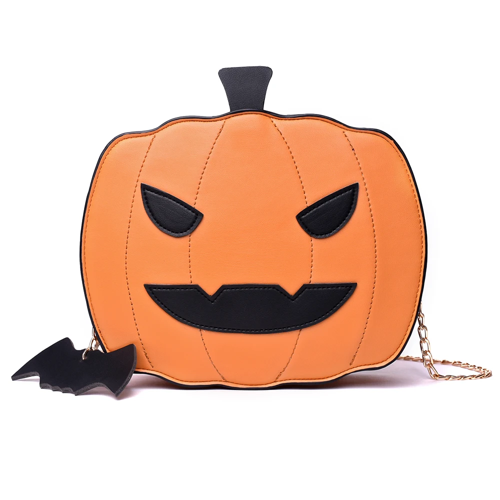 

Women Shoulder Bag For Halloween Ladies' Easter Messenger Bag Leather Fashion Creativity Easter Pumpkin Lamp Handbags Gift Bag