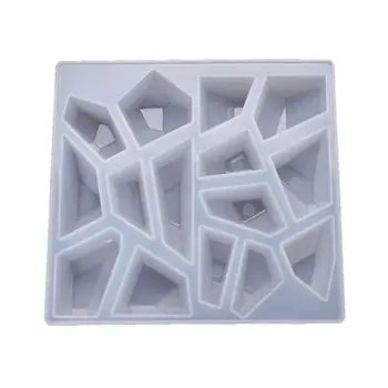 

Crystal Epoxy Resin Mold Irregular Stones Casting Silicone Mould Handmade DIY Crafts Ornaments Making Tools