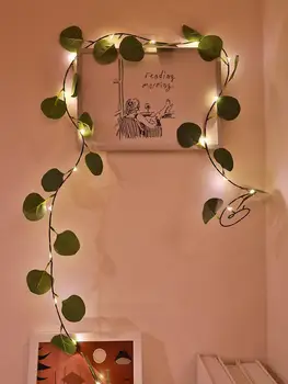 

LED Eucalyptus Leaves String Light Garland Fairy Light Wedding Home Decoration