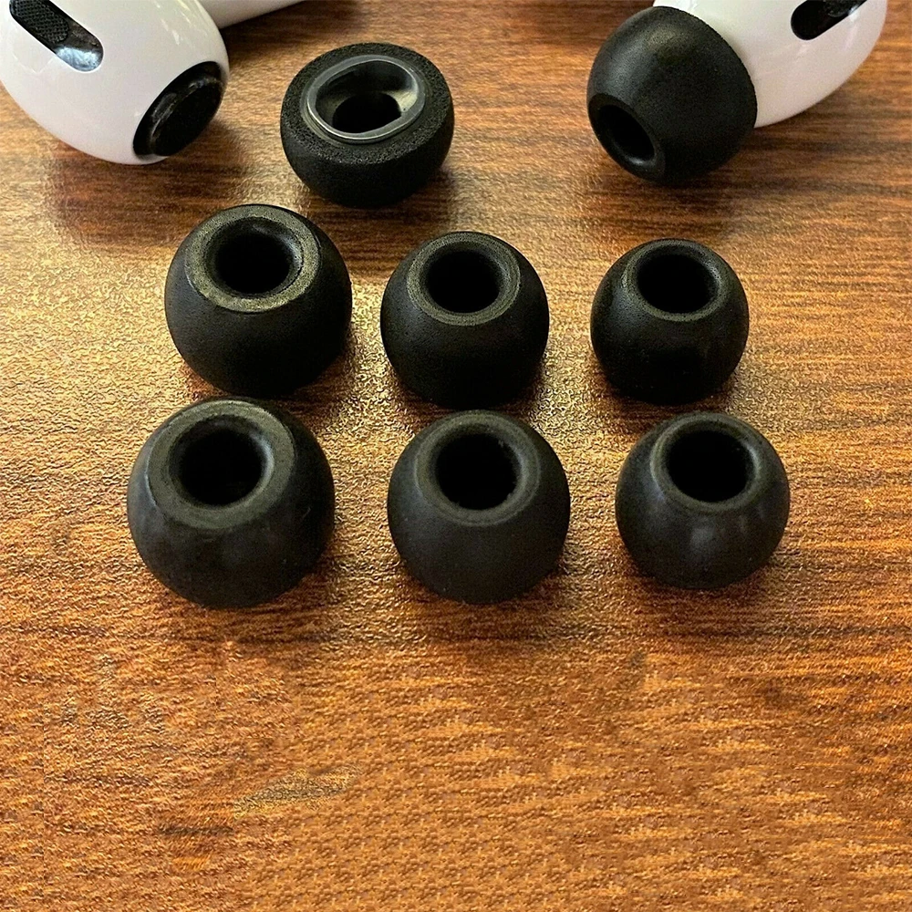 Noise Isolate Premium Memory Foam Tips for AirPods Pro,No Silicone Eartips Pain,Anti-Slip Earplugs,Fit in Charging Case