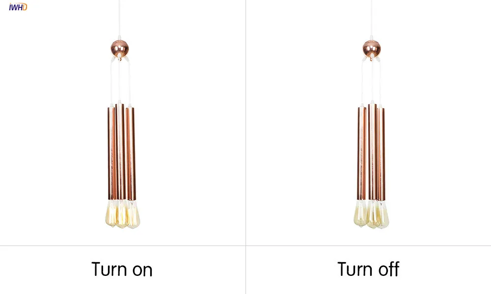 IWHD современный скандинавский светодиодный подвесной светильник креативный E27 3 лампы подвесной светильник простой подвесной светильник
