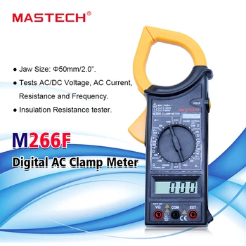 

MASTECH M266F digital clamp meter 3 1/2 digital LCD display AC DC Voltage Current frequency Resistance Diode Tester