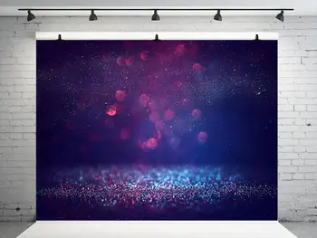 

VinylBDS 10x10ft Purple Bokeh Photo Background Photography Backdrop Light Photography Background Newborn Blurry Studio Photocall