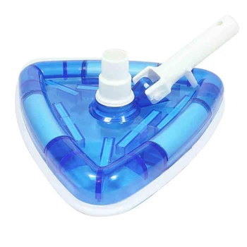 

Triangular Weighted Pool and Spa Vacuum Head 11" Wide Cleaning Surface Safe Pool Brush Cleaning Equipment Underwater Cleaner N6