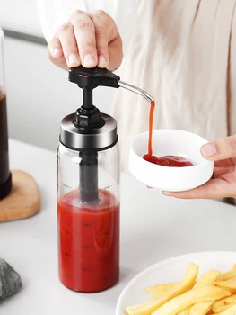 

Squeeze Sauce Bottle Sticky Sauce Extrusion Bottle Household Oyster Sauce Press Artifact Sand Pull Sauce Ketchup A Sweet Sauce
