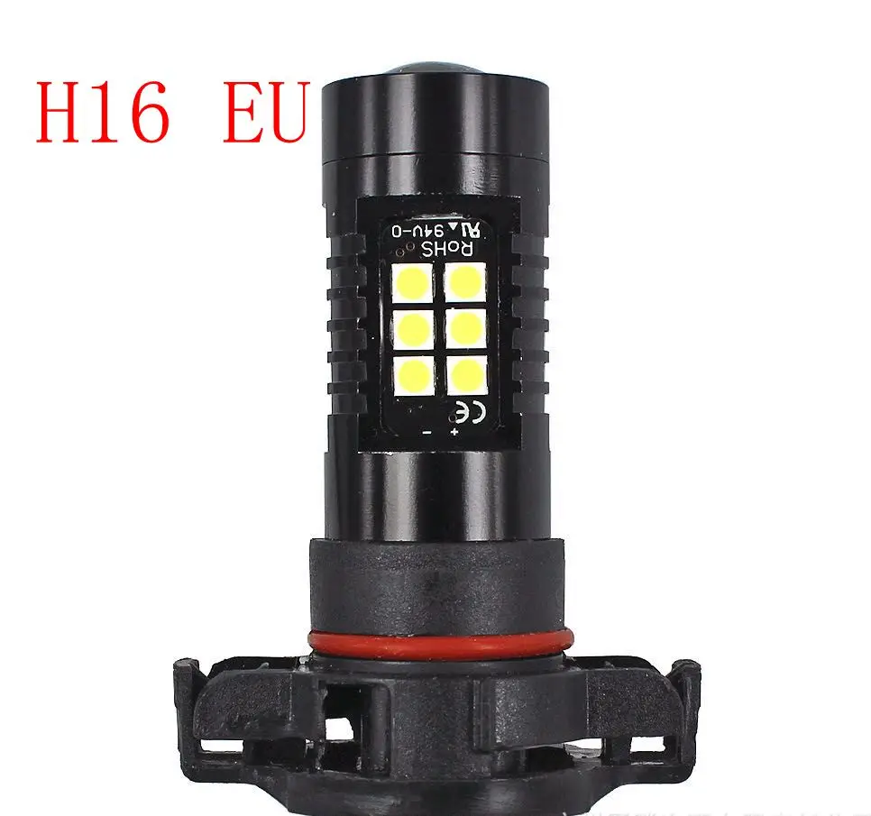 2 шт. светодиодный H1H3 H7 H8 H11 H16 туман светильник s лампы 3030SMD 1200LM 6000K белый вождение автомобиля ходовой огонь автоматические светодиоды светильник 12V 24V