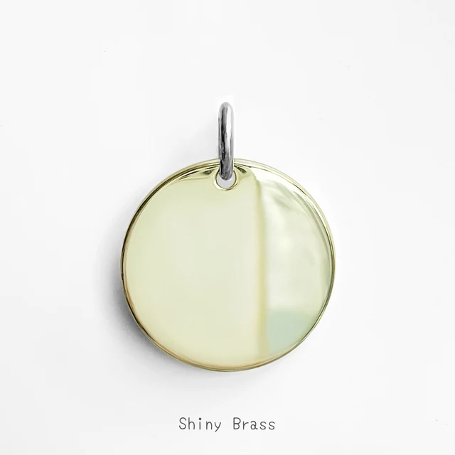 Personalized Pet Cat Dog ID Tag Collar Accessories MW001 Custom Engraved Necklace Chain Charm Supplies For Dog Tag Name Products Shiny Brass