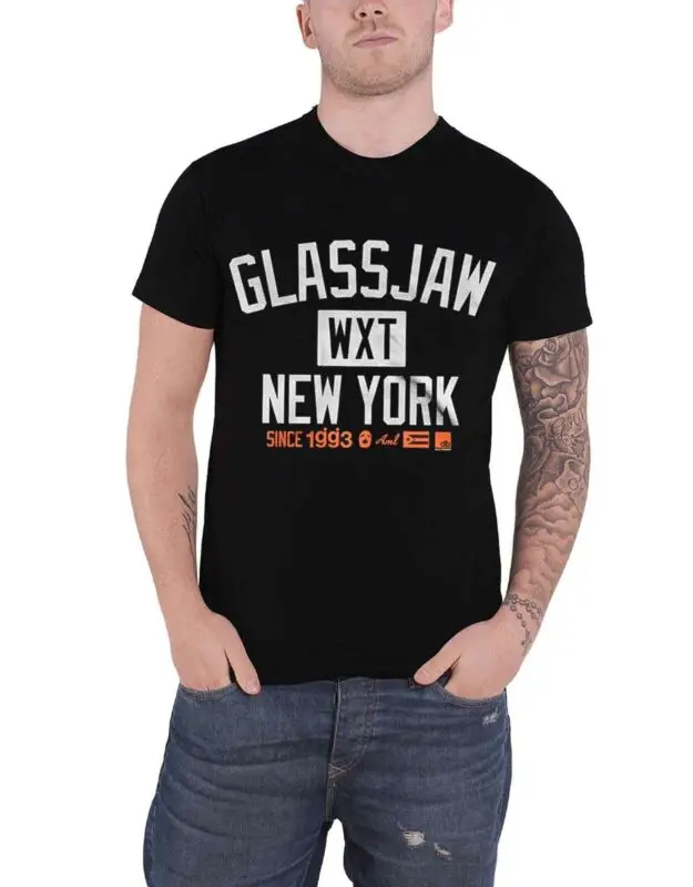Glassjaw T Shirt New York Band Logo new Official Mens BlackTShirts AliExpress