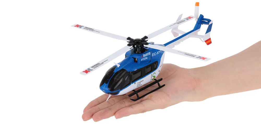 Оригинальный XK K124 EC145 6CH бесщеточный двигатель 3D 6G система RC Вертолет совместимый