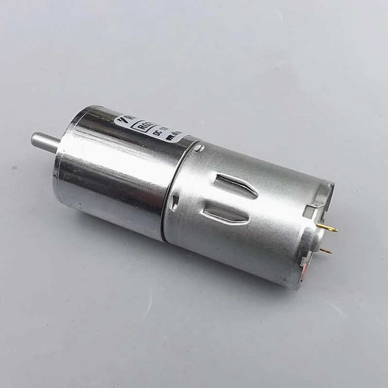 DC 5 V-12 V 10 об/мин медленно Скорость большим вращающим моментом Мини 25 мм микро 370 металлический Шестерни двигатель D вал DIY робот игрушечных автомобилей