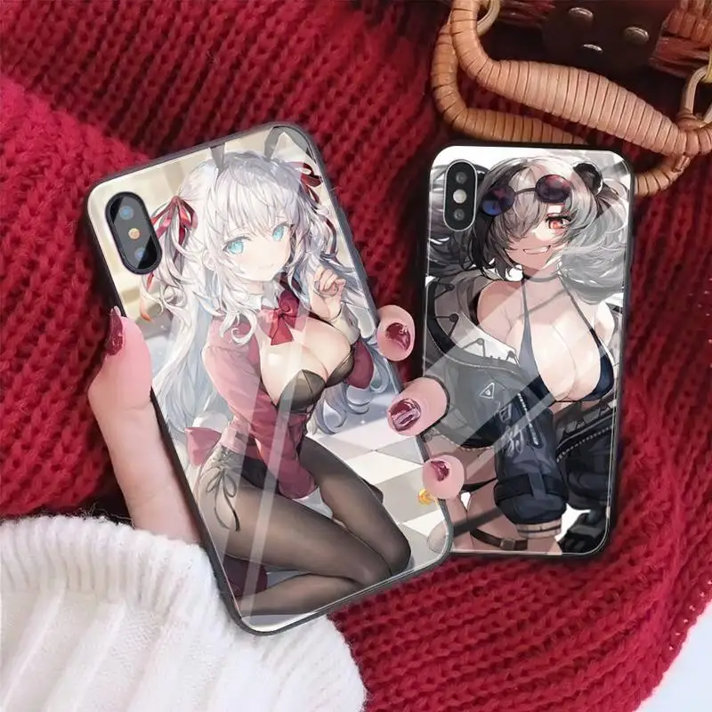 

Bikini Hot Chest Glass Phone Case Fundas Coque For IPhone 12 11 Pro Max Cases XR XS 7 8 Plus Cover Accessories Carcasa