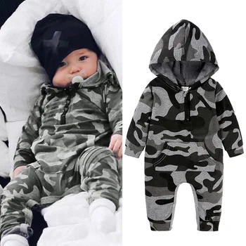 

Baby cotton jumpsuit camouflage new born baby clothes baby boy winter clothes bebe warm baby clothes
