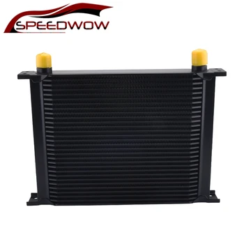 

SPEEDWOW Universal Aluminum Engine Transmission Oil Cooler AN10 30 Row Oil Cooler Radiator Cooling System British Type