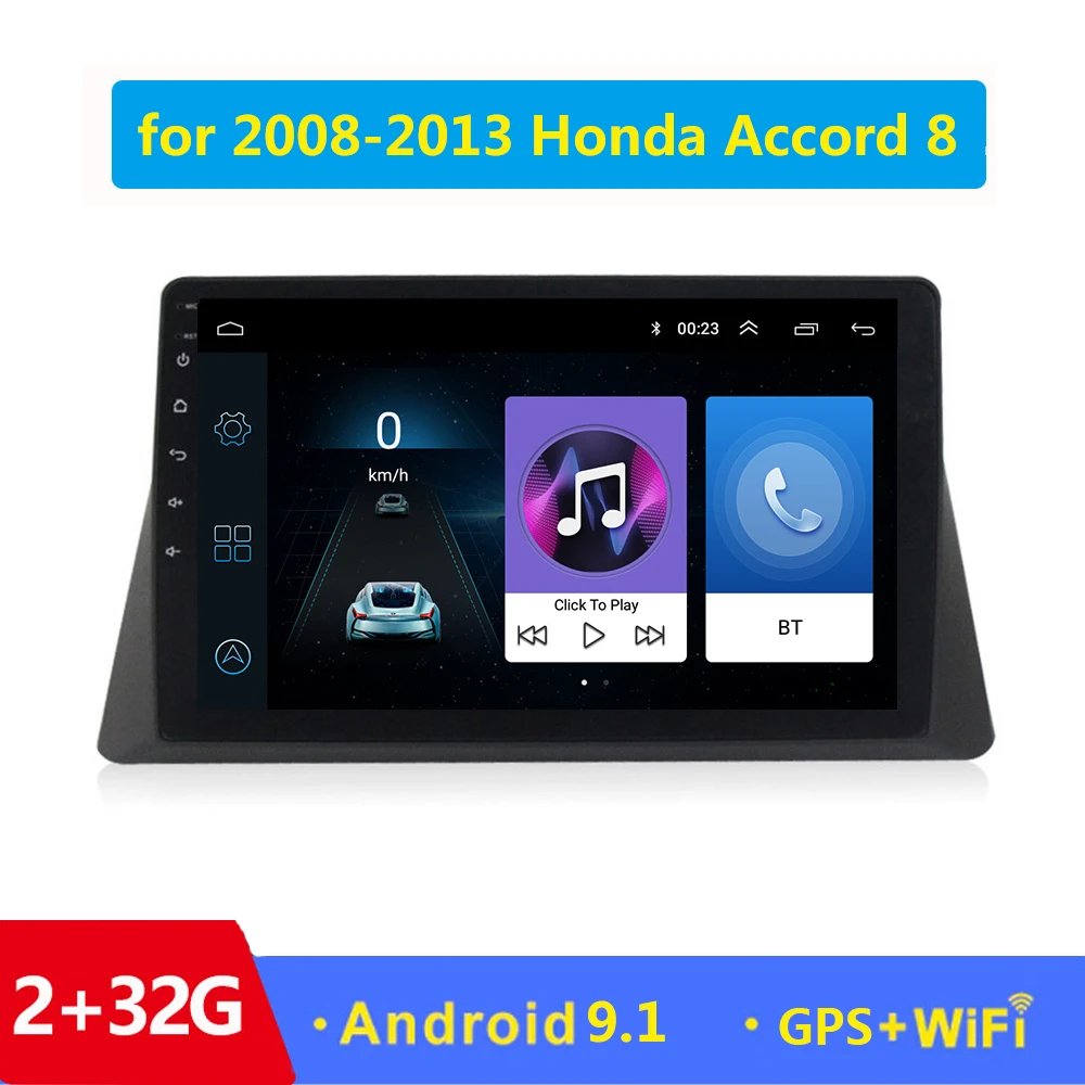 Автомобильный радиоприемник 10 1 дюйма 2 din Android 9 GPS bluetooth для 2008 2013 Honda Accord 8