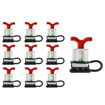 

10x Style Plug Connectors 50 AMP T Handle Dust Cap Cover Solar Battery Connector