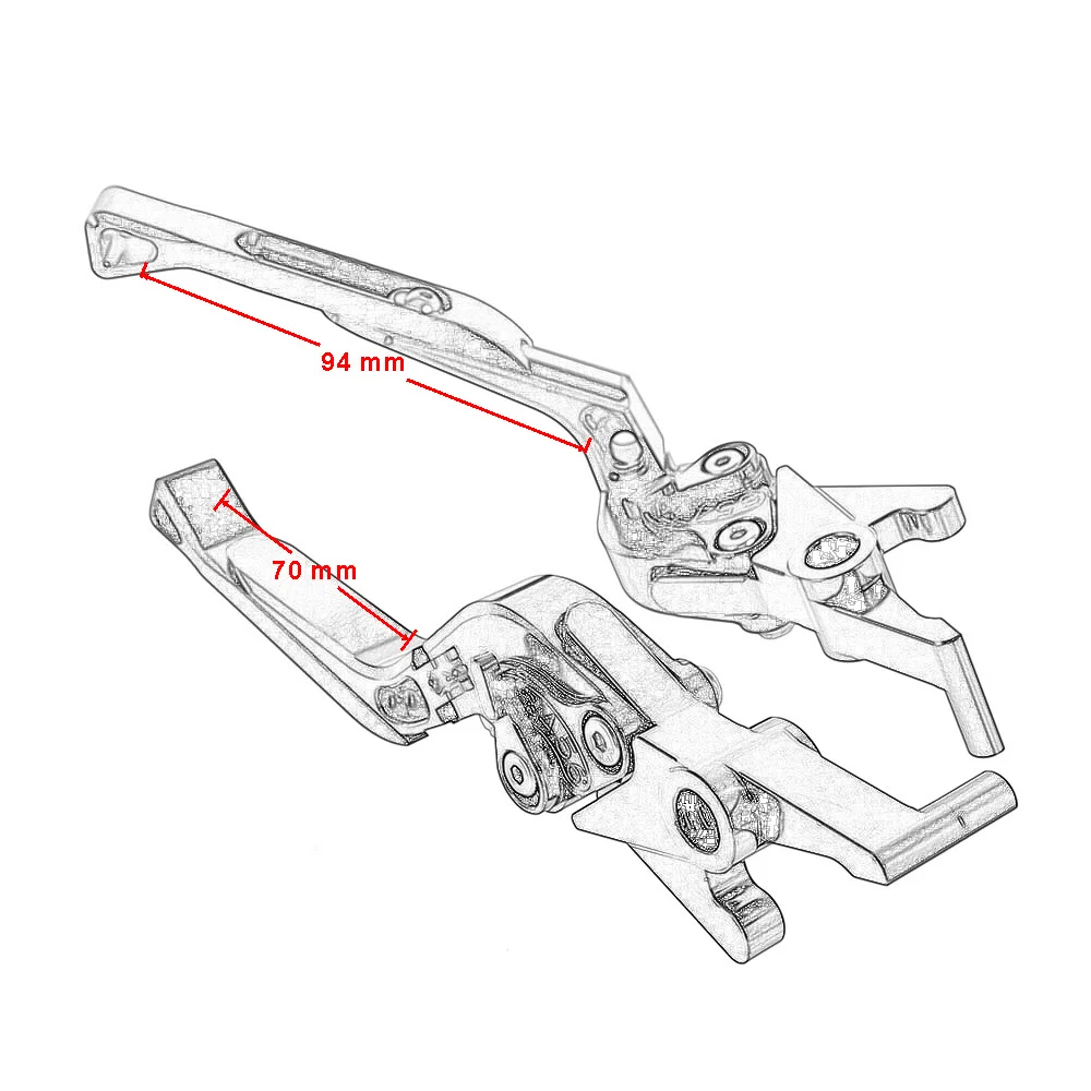 Алюминиевые Складные Выдвижные Тормозные Рычаги сцепления руль для KTM Super Adventure 1290 S/T/R 15-18 1190 Adventure/R 13-16