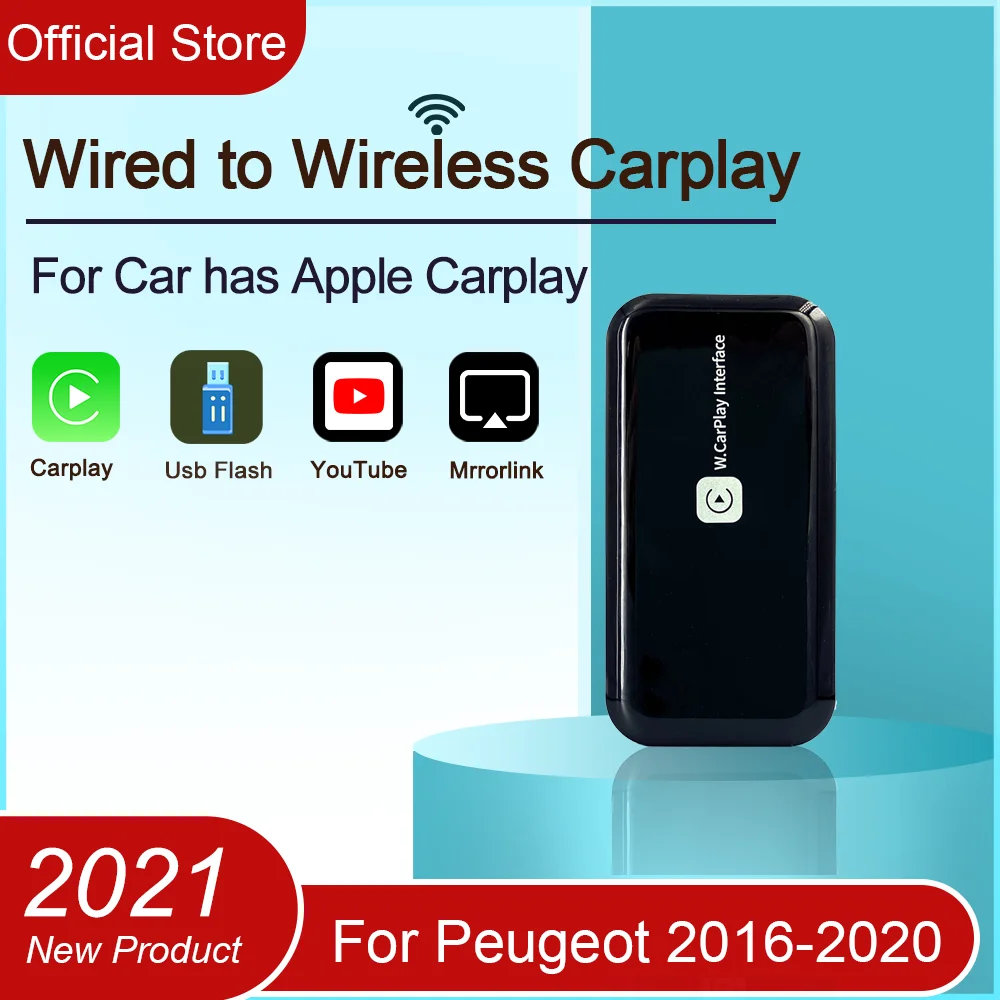 3 0 Wi-Fi версия Android 9 Smart Box беспроводной адаптер Carplay для Peugeot 2016-2020 Mirror link