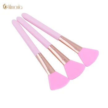

1pcs Soft Silicone Facial Face Mash Pink Fan Shaped Makeup Brush Women Mixing Skin Face Care Beauty Tools