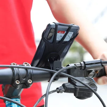 

Bike Phone Mount 360 Rotation Motorcycle Bicycle Handlebar Cradle Silicone Cell Phone Holder
