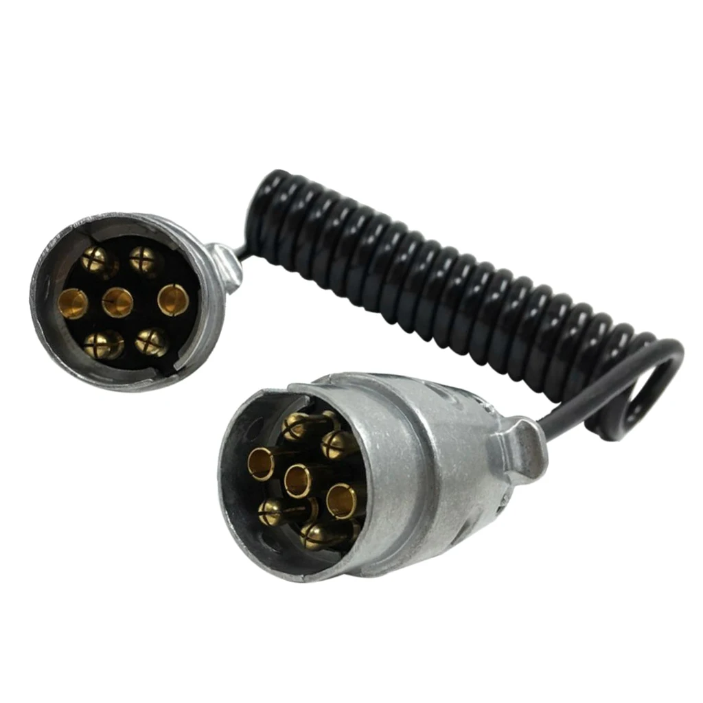 Round 7 Pin Trailer Towing Truck Plug 12N Type Connector Plug Socket