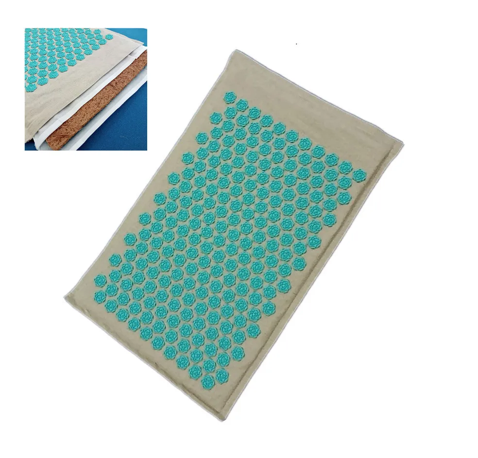 

Acupressure Massage Mat for Neck & Back Pain Relief Acupuncture Cushion Lotus Spike Rug Pad