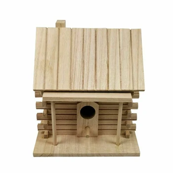 

Wooden Bird House Warm Bird Breeding Box Outdoor Nest Hut Pet Toy Wall-Mounted Garden Yard Hanging Bird Cage Nest Eco-Friendly