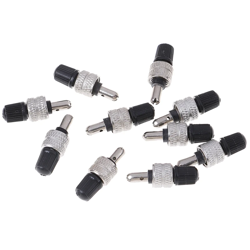 1/3/10Pcs Nickel Plated Brass Bike Wheel Tire Valve Core with Cap Bicycle Schrader Valve Ultralight Zinc Alloy MTB Mountain Road